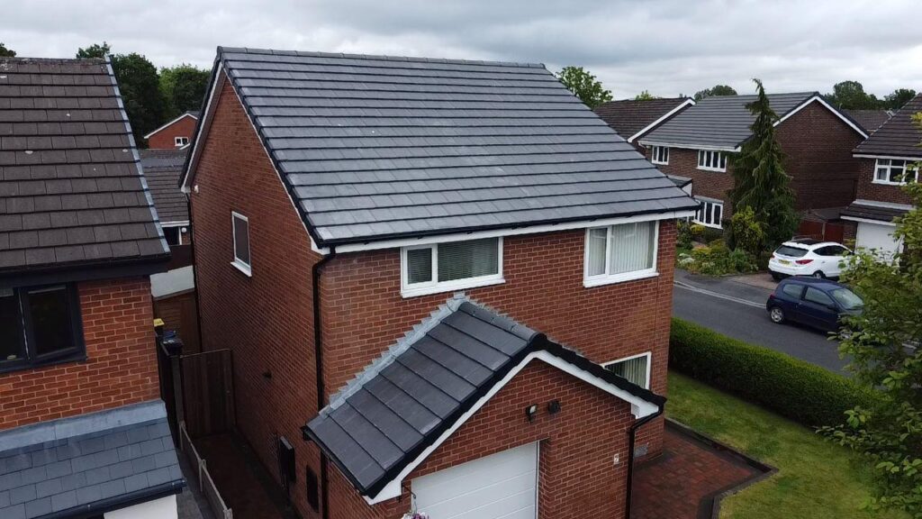 New slate and tile roof replacement in Crewe by Regancy Roofing